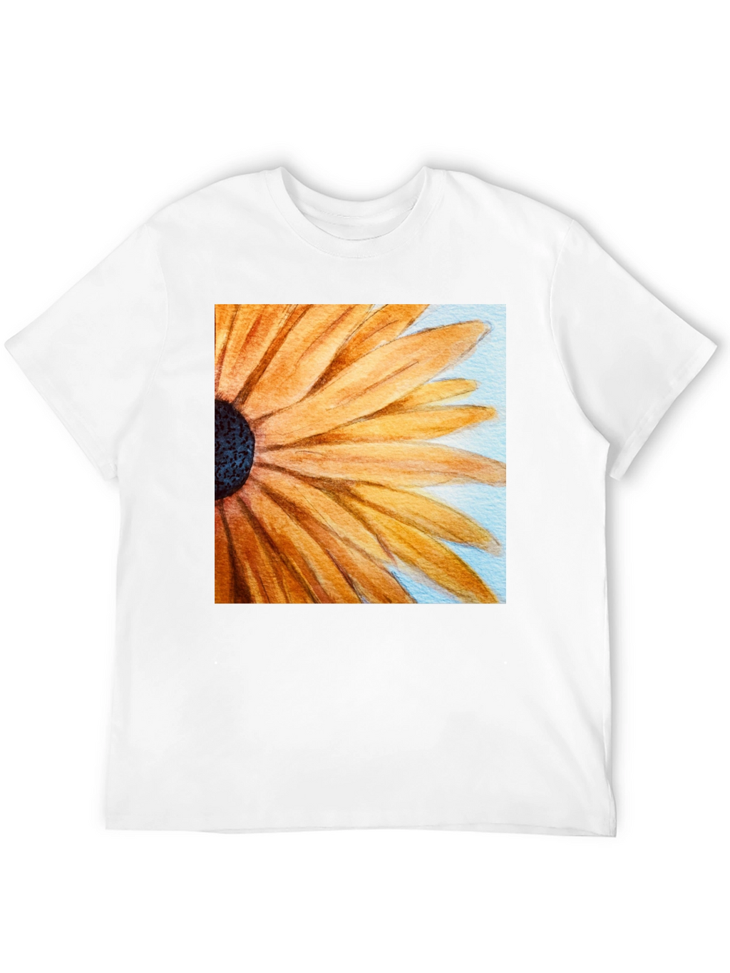Sunflower Graphic Tee - Black Cotton Casual Top
