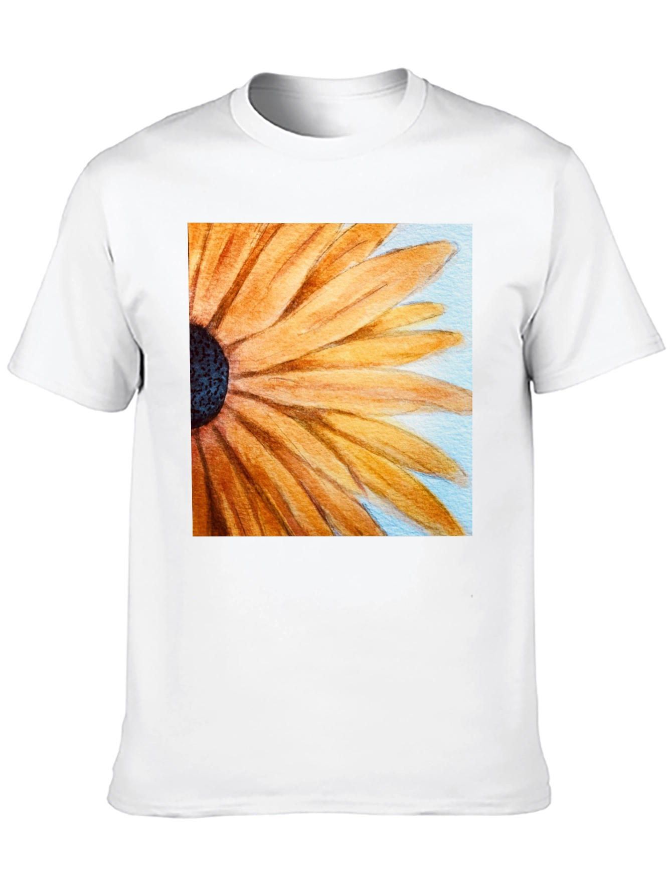 Sunflower Graphic Tee - Black Cotton Casual Top