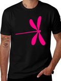 Pink Dragonfly Graphic T-Shirt