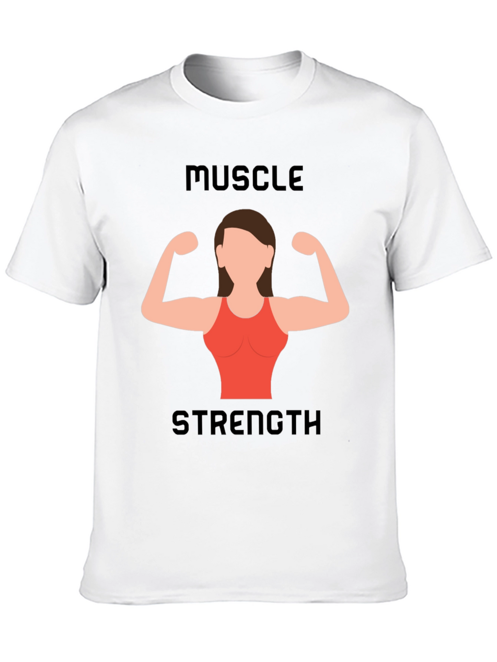 Muscle Strength Womens Graphic T-Shirt
