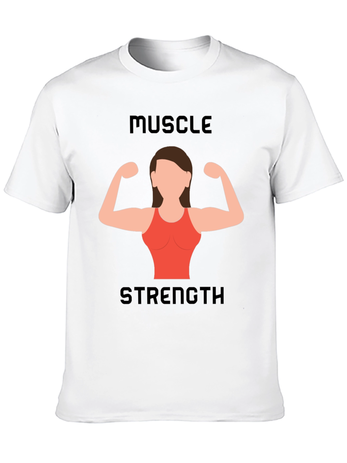 Muscle Strength Womens Graphic T-Shirt