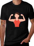 Muscle Strength Womens Graphic T-Shirt