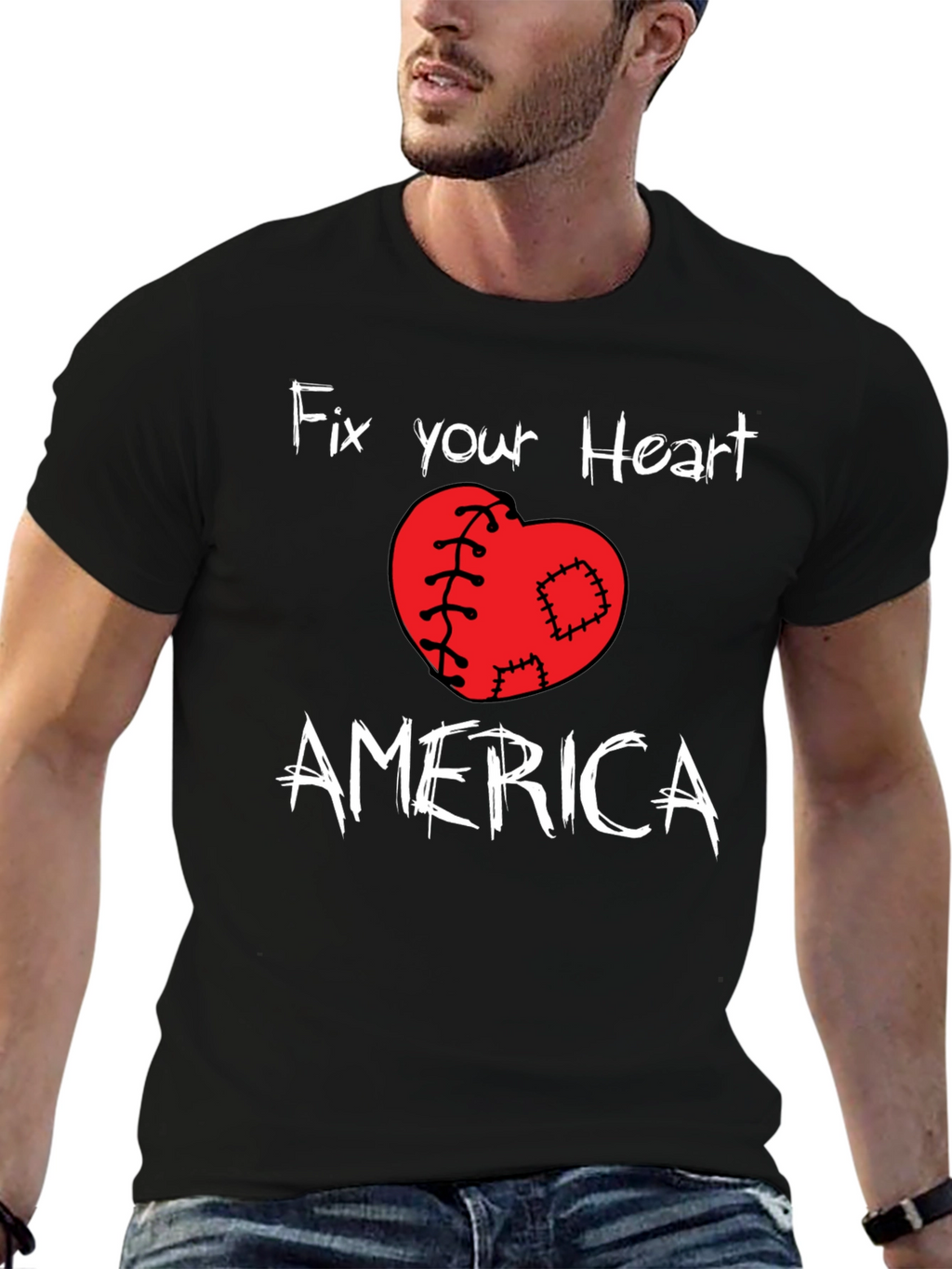 Fix Your Heart America Graphic T-Shirt