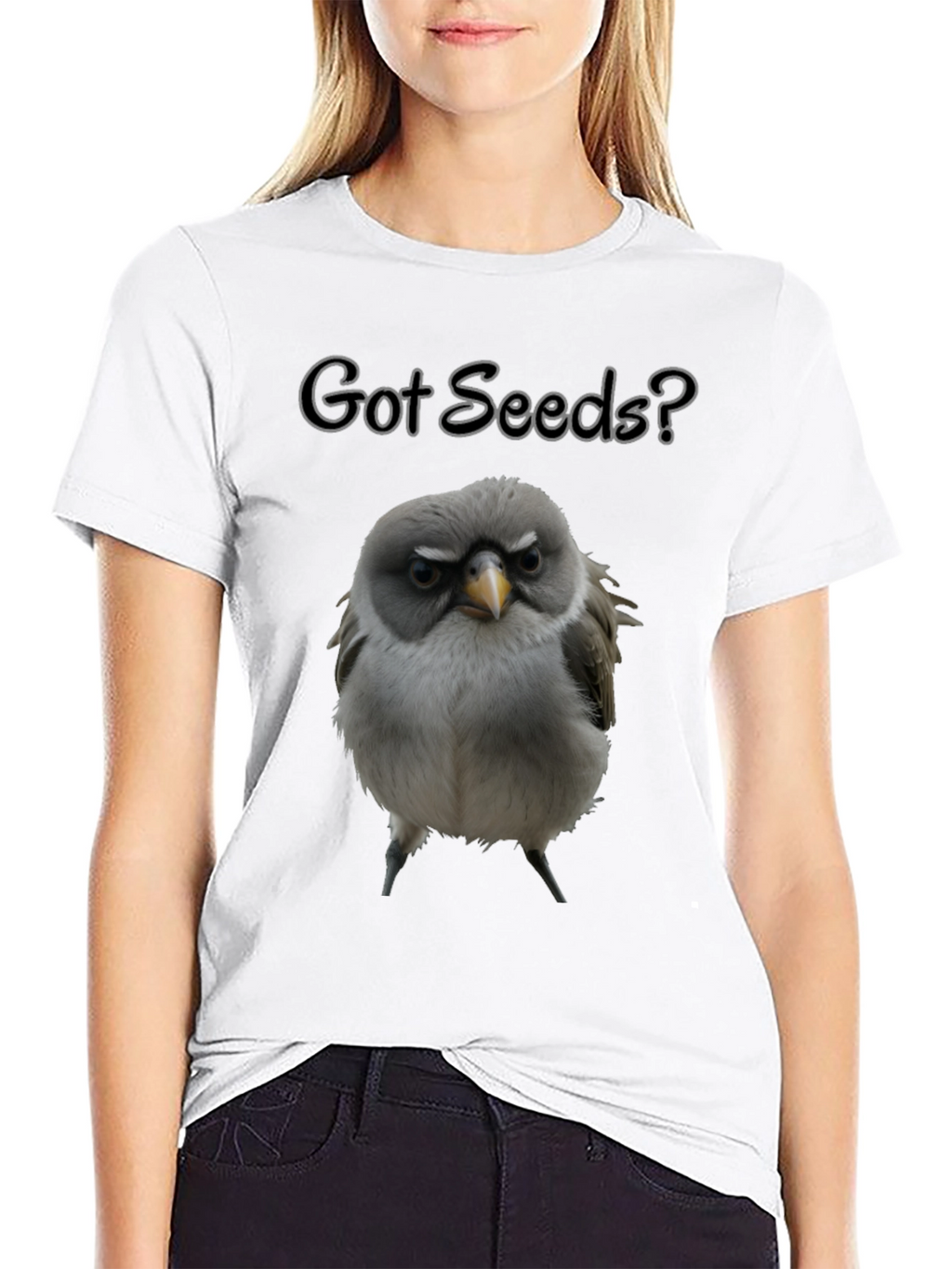 Got Seeds? Bird Graphic T-Shirt