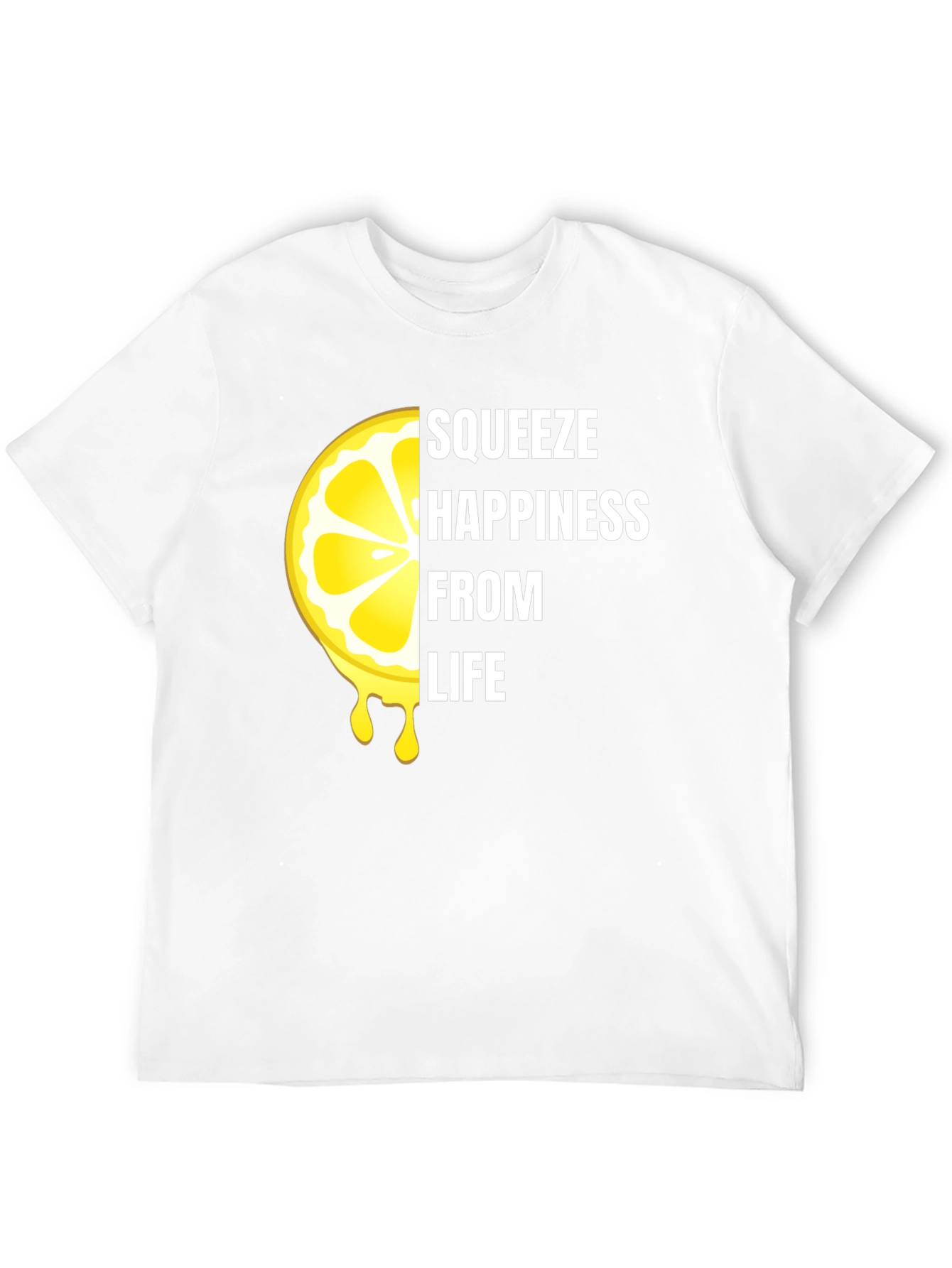 Squeeze Happiness Lemon Graphic T-Shirt