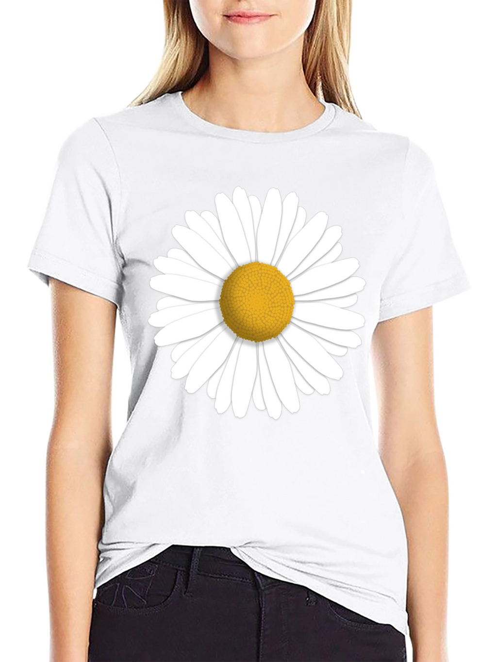 Daisy Graphic Black T-Shirt