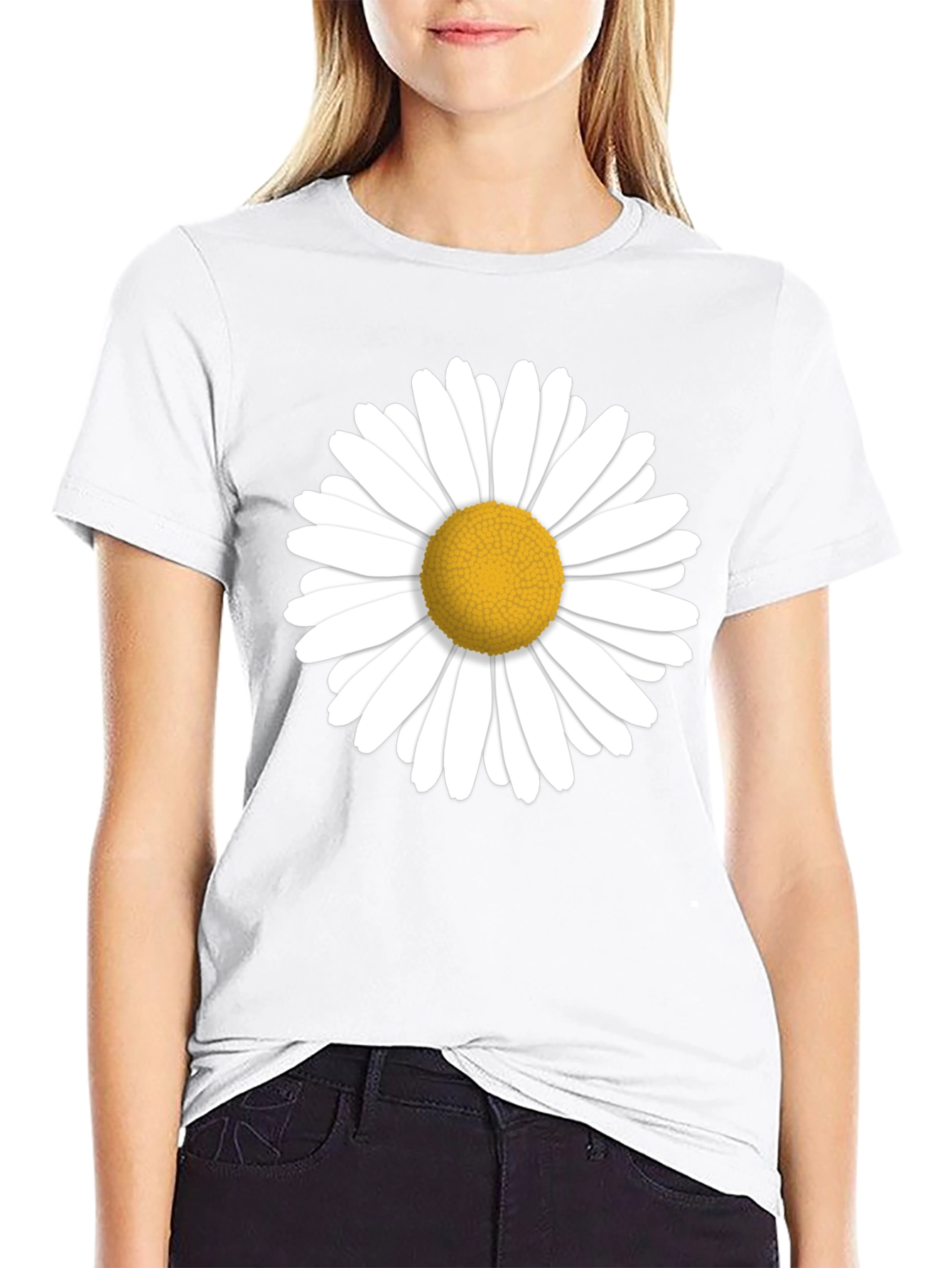 Daisy Graphic Black T-Shirt