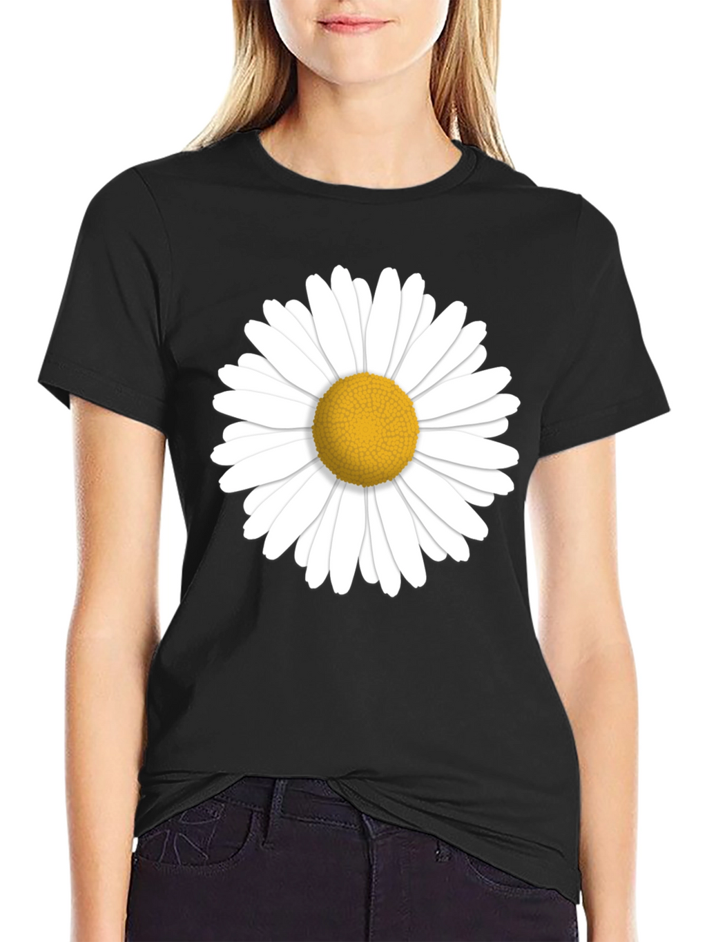 Daisy Graphic Black T-Shirt