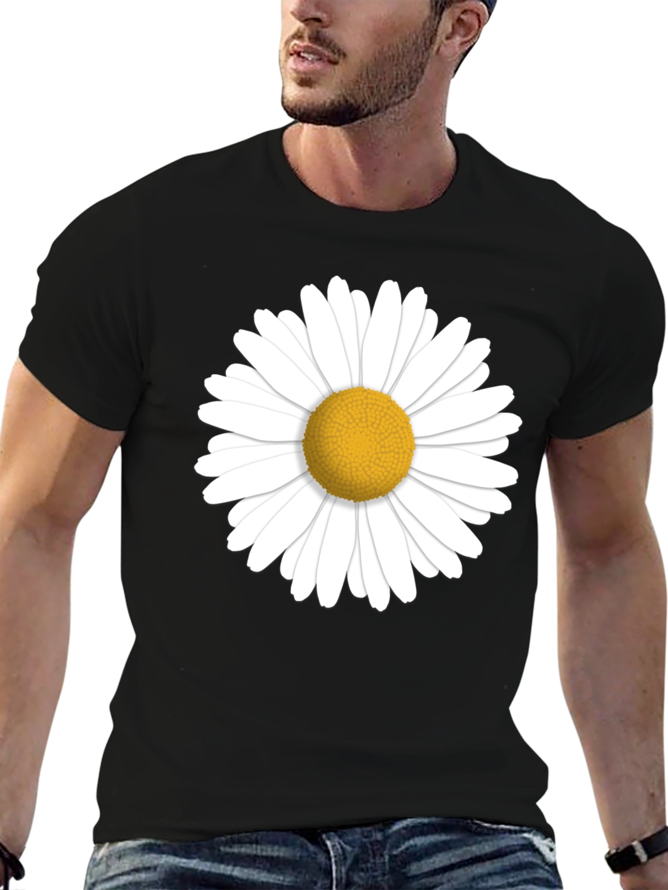 Daisy Graphic Black T-Shirt