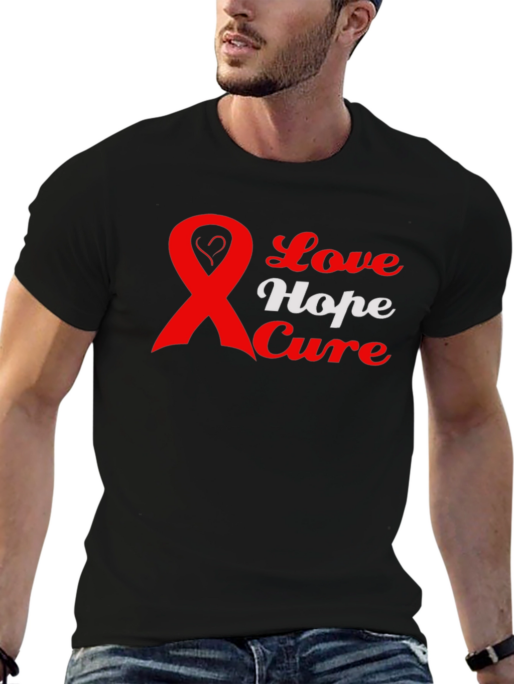 Love Hope Cure Awareness Graphic T-Shirt