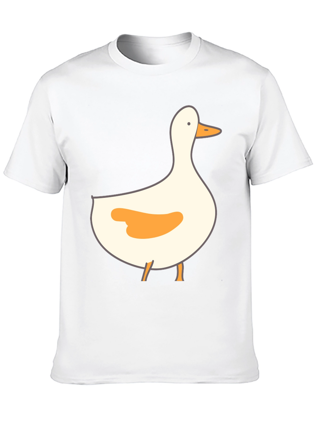 Duck Graphic Print Tee - Casual Black T-Shirt