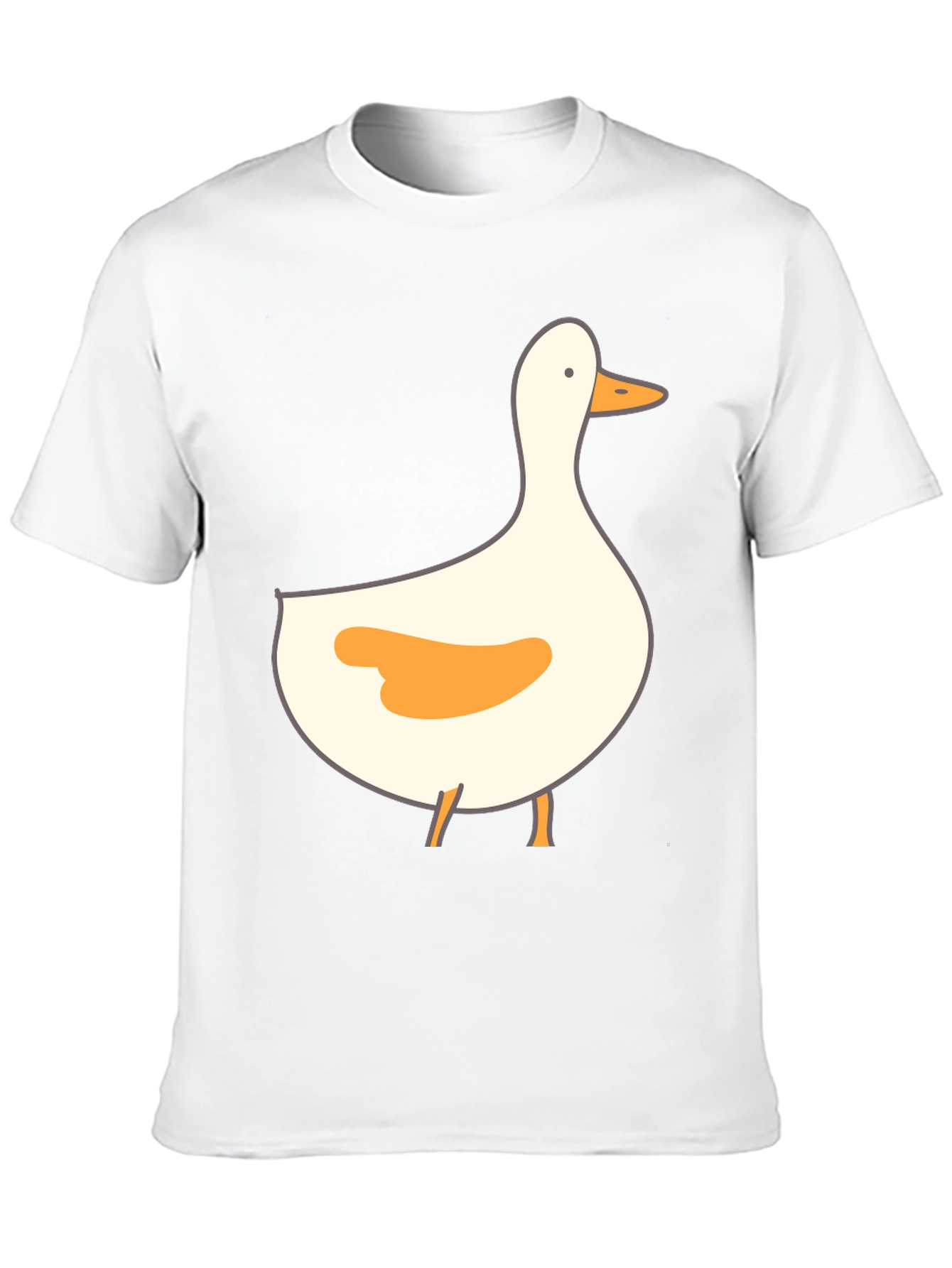 Duck Graphic Print Tee - Casual Black T-Shirt