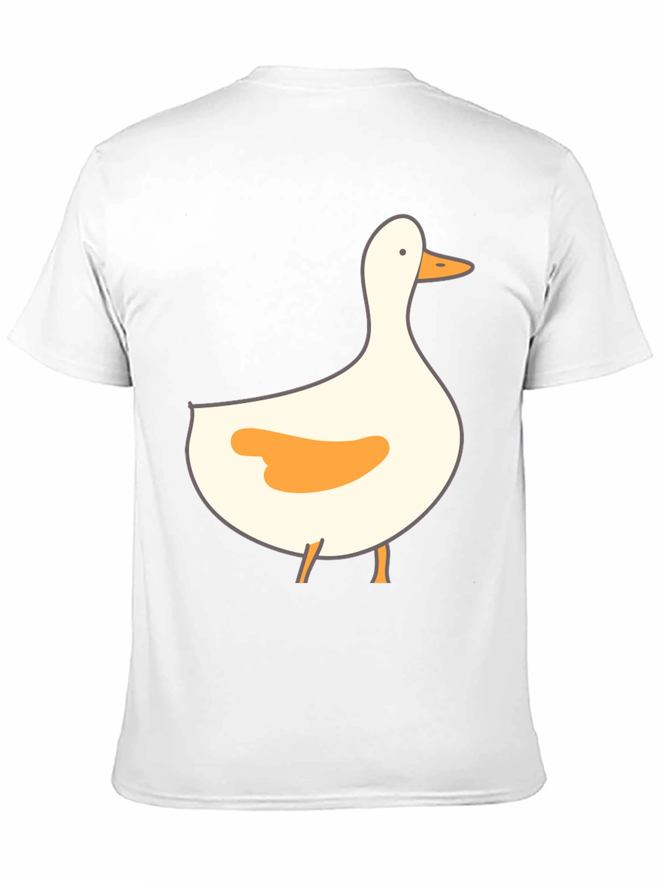 Duck Graphic Print Tee - Casual Black T-Shirt