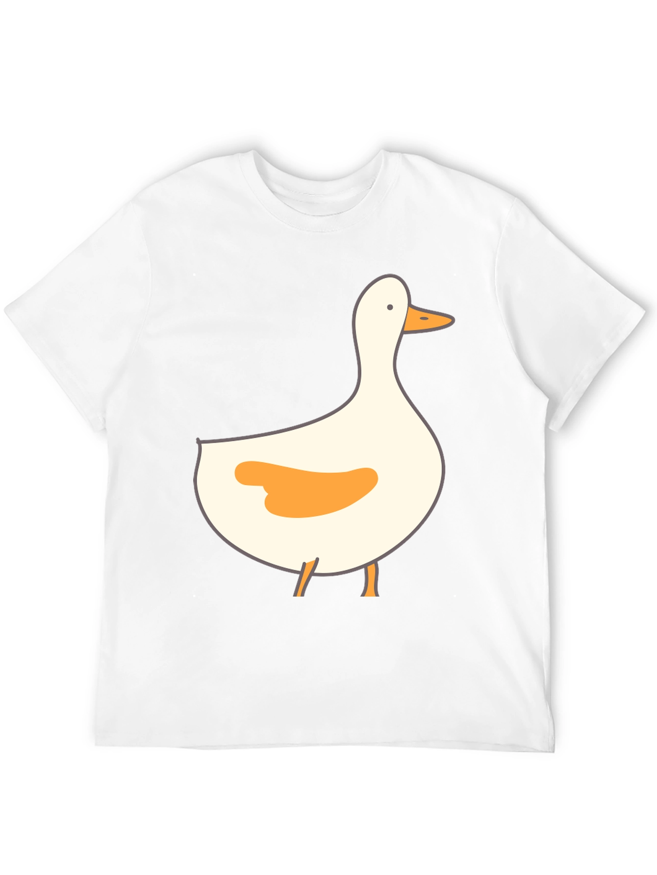 Duck Graphic Print Tee - Casual Black T-Shirt