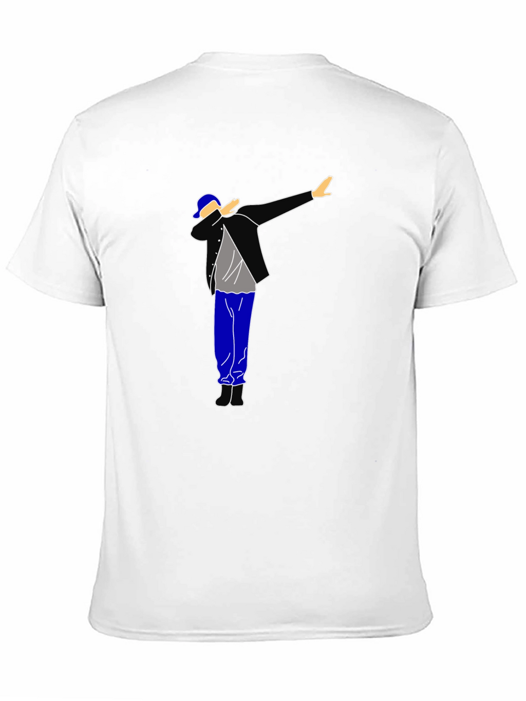 Dabbing Graphic Tee - Black Cotton T-Shirt