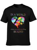 Be Kind World Heart Graphic Tee