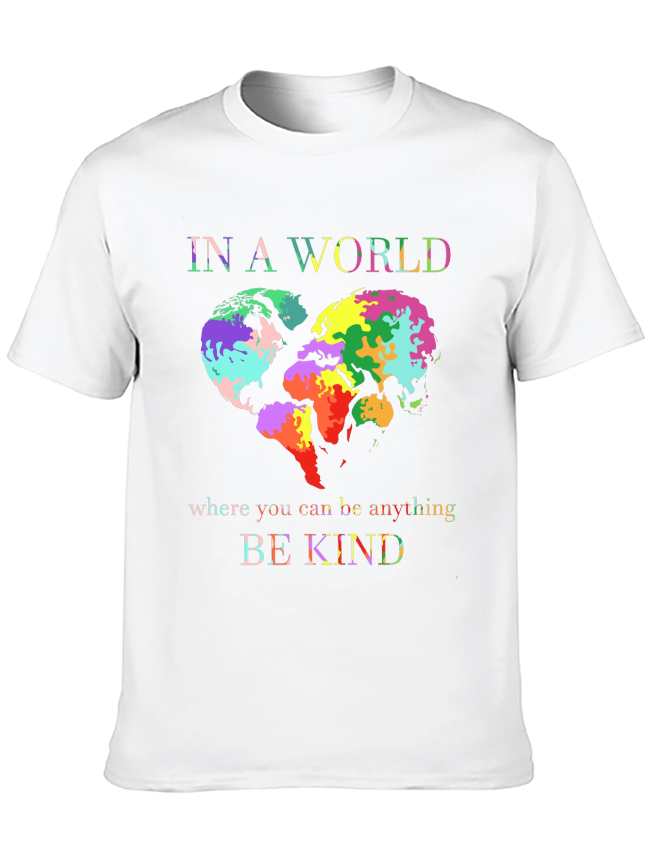 Be Kind World Heart Graphic Tee