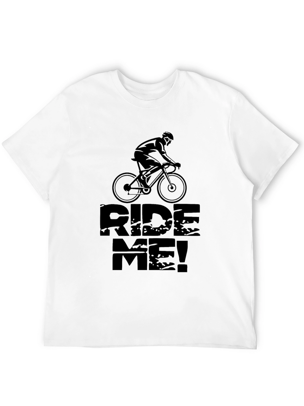 Ride Me! Graphic Tee - Black Cotton T-Shirt