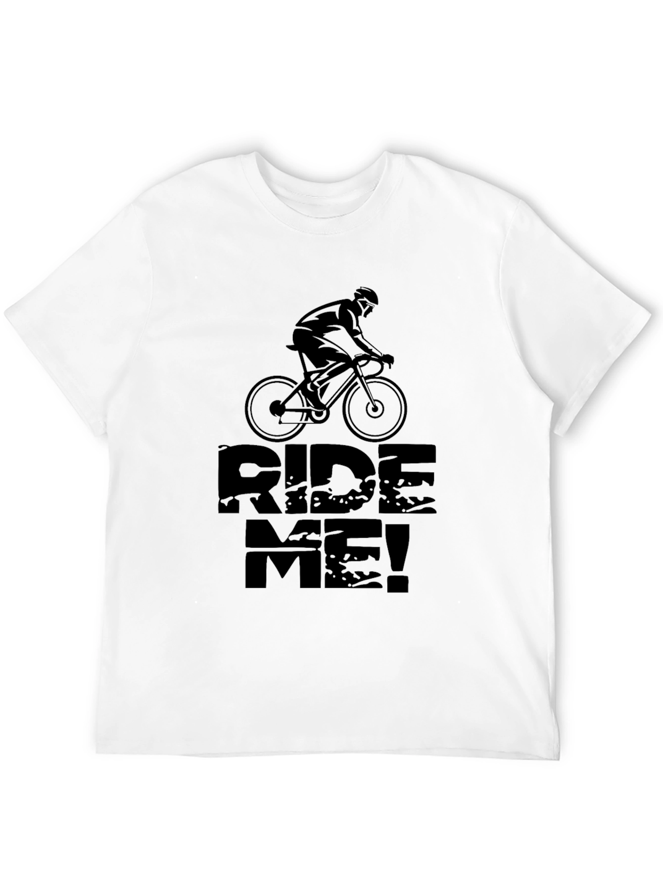 Ride Me! Graphic Tee - Black Cotton T-Shirt