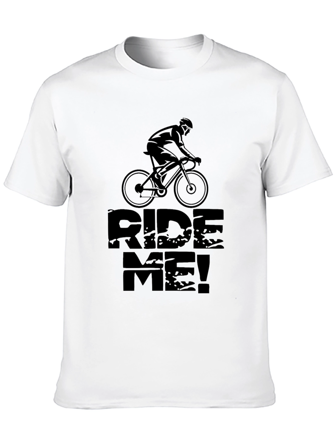 Ride Me! Graphic Tee - Black Cotton T-Shirt