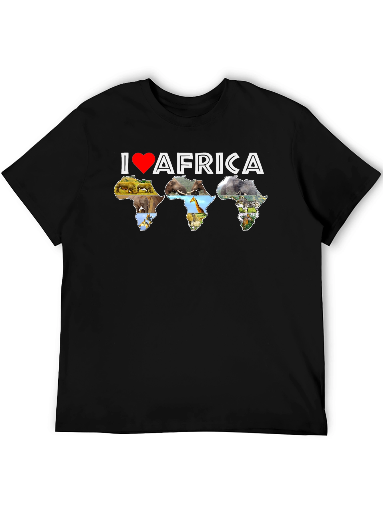 I Love Africa T-Shirt - Animal Design