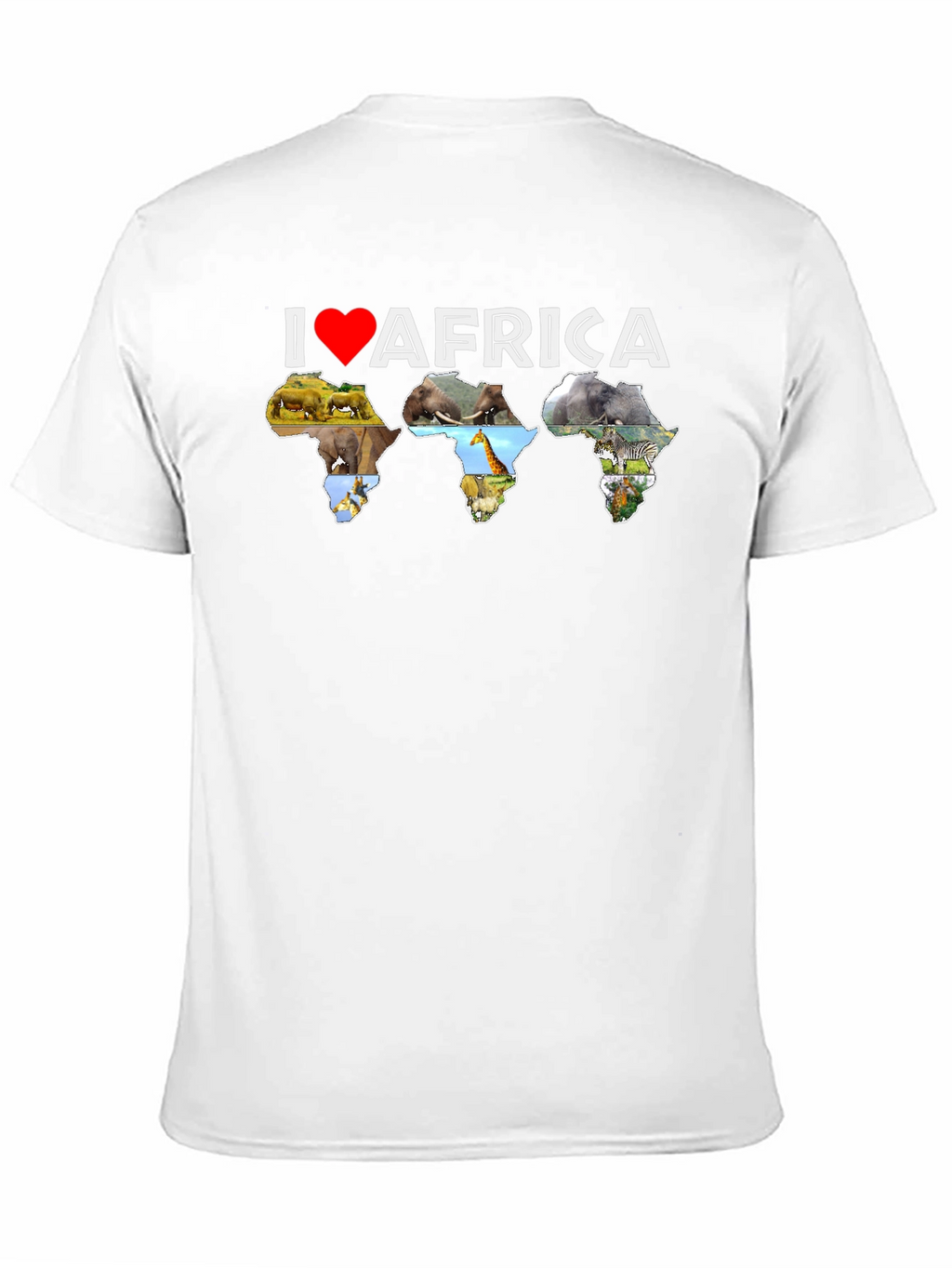 I Love Africa T-Shirt - Animal Design