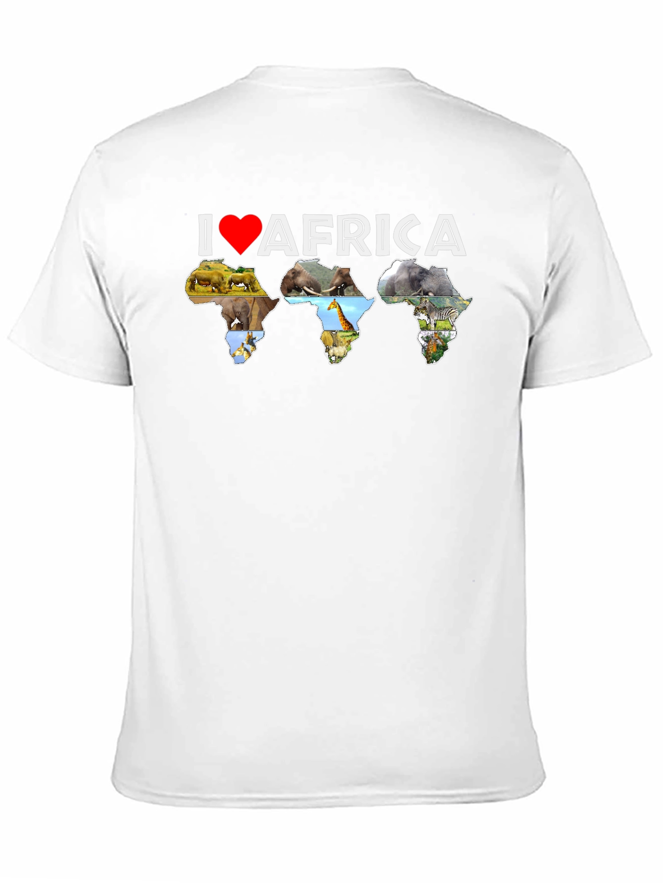 I Love Africa T-Shirt - Animal Design