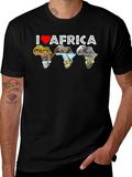 I Love Africa T-Shirt - Animal Design