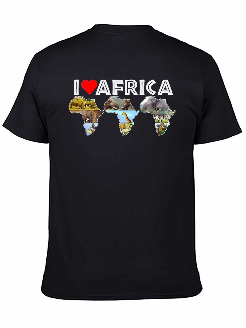 I Love Africa T-Shirt - Animal Design