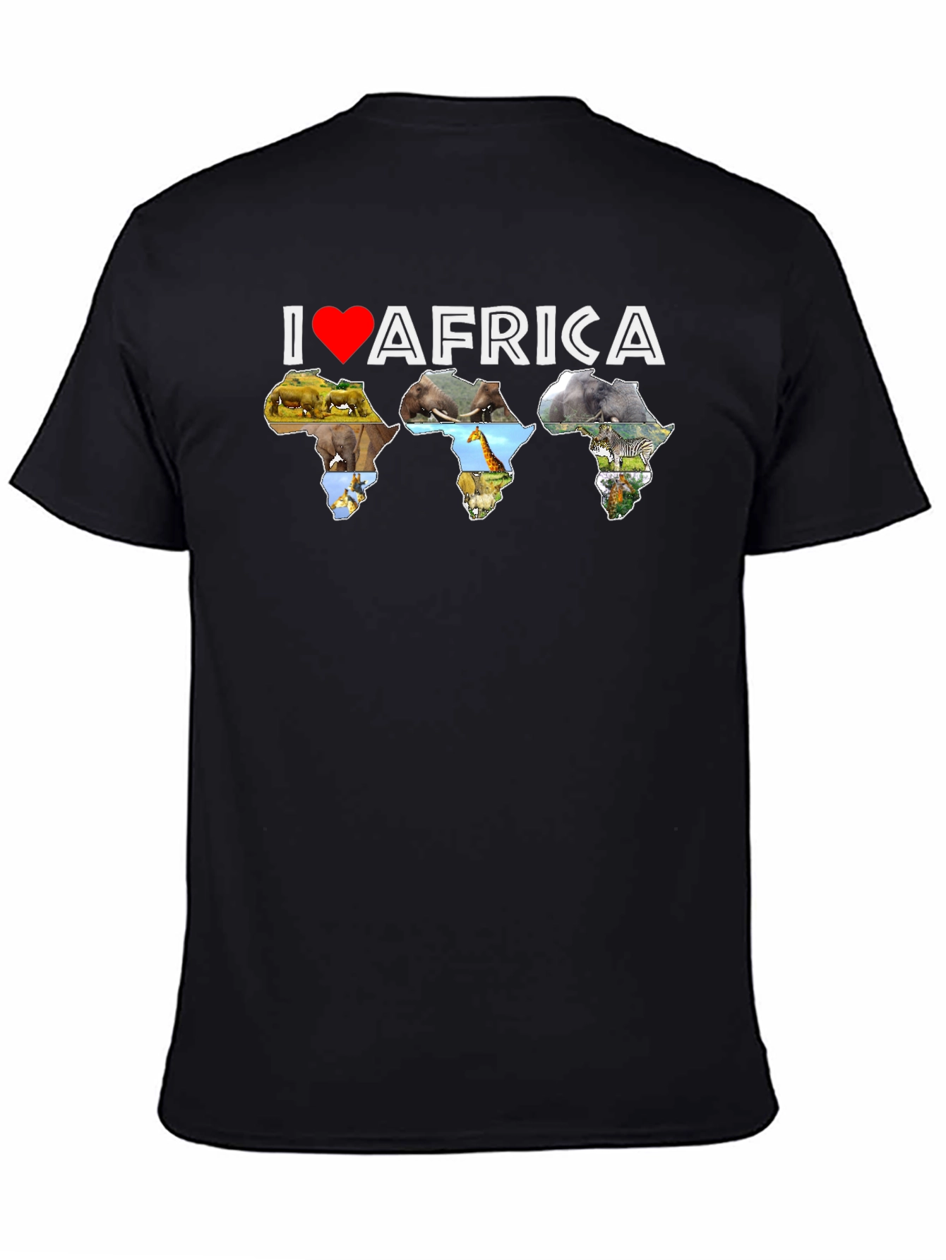 I Love Africa T-Shirt - Animal Design