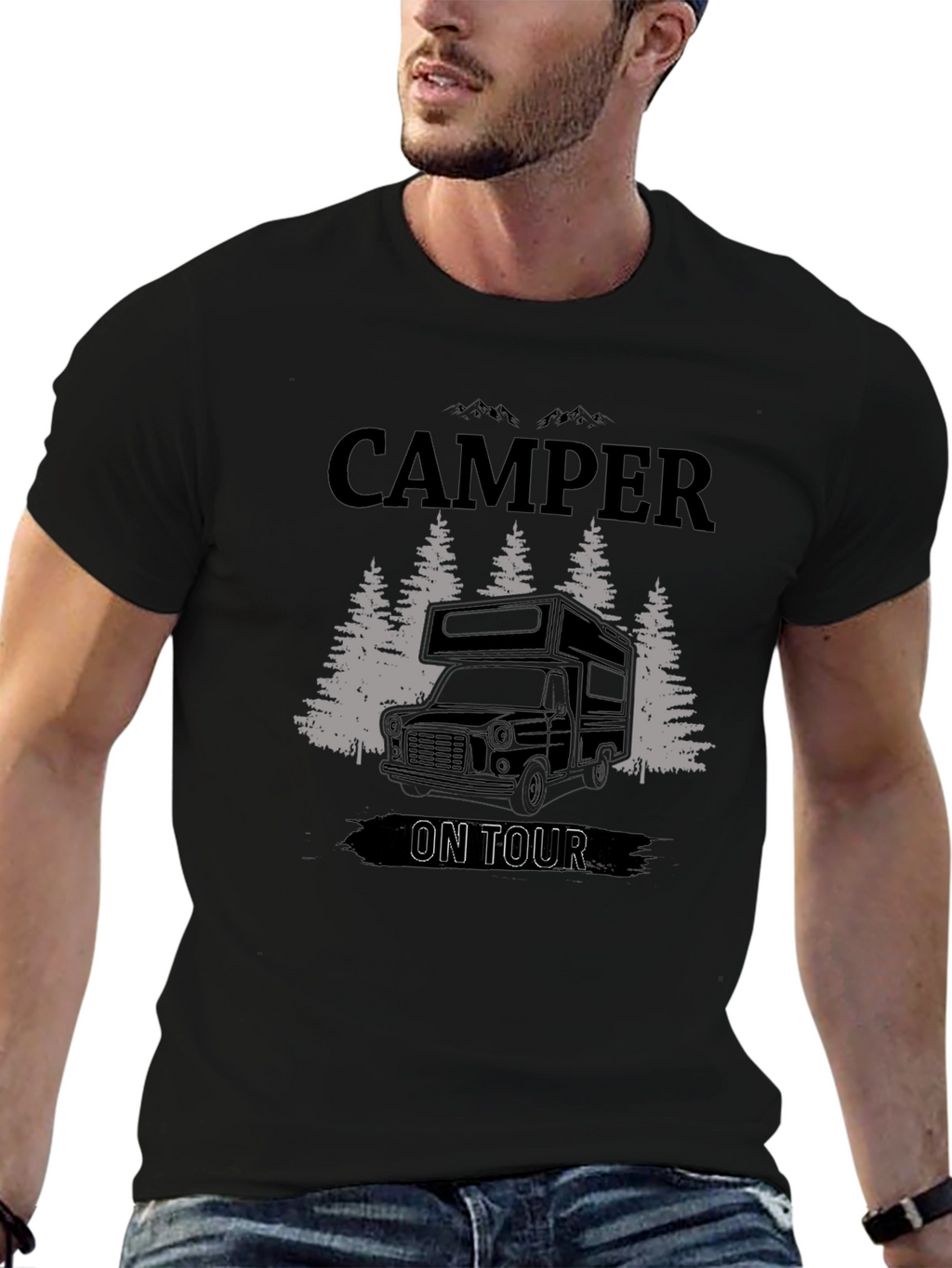 Camper On Tour Graphic Tee