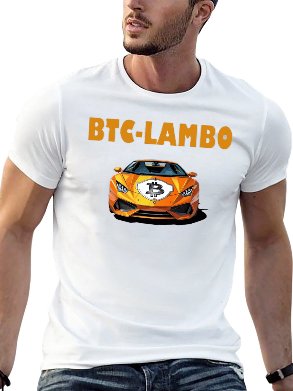 BTC Lambo T-Shirt - Crypto Enthusiast Apparel