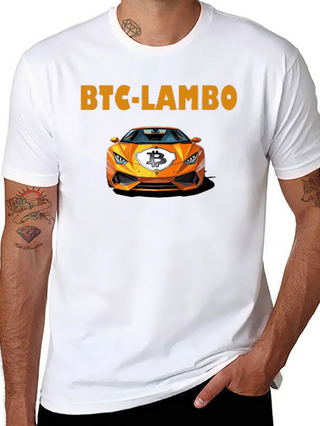 BTC Lambo T-Shirt - Crypto Enthusiast Apparel