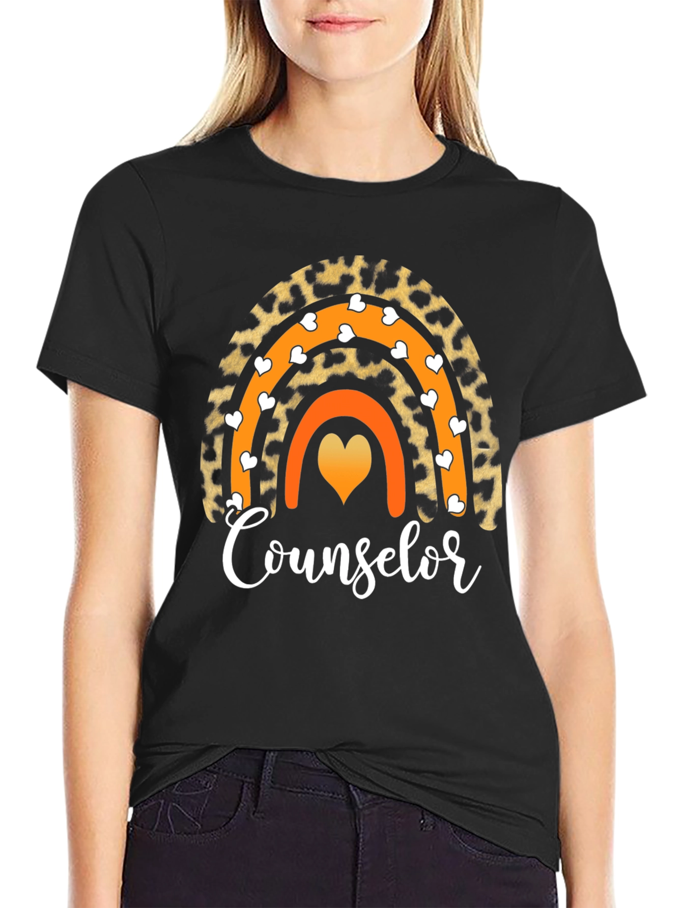 Counselor Rainbow Graphic T-Shirt