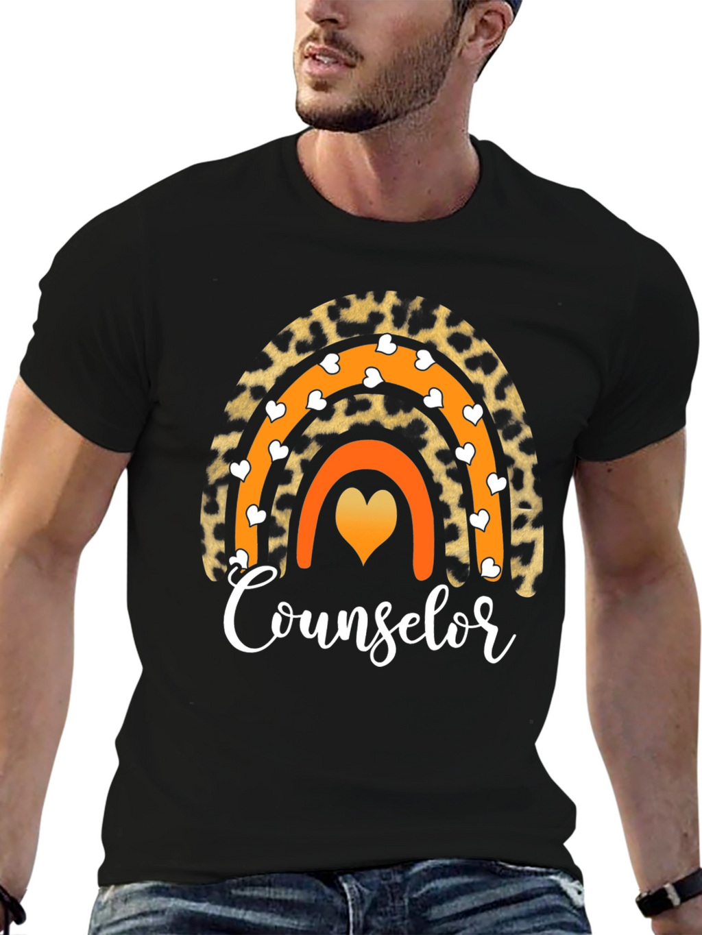 Counselor Rainbow Graphic T-Shirt