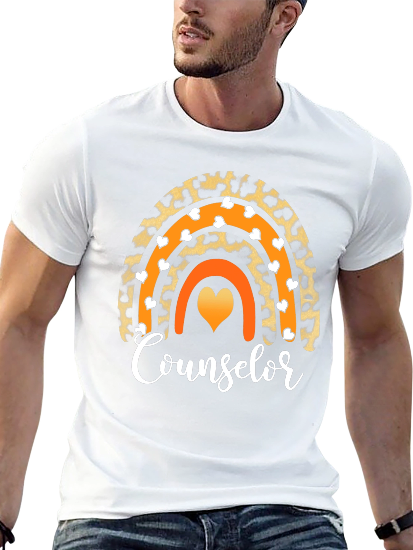 Counselor Rainbow Graphic T-Shirt