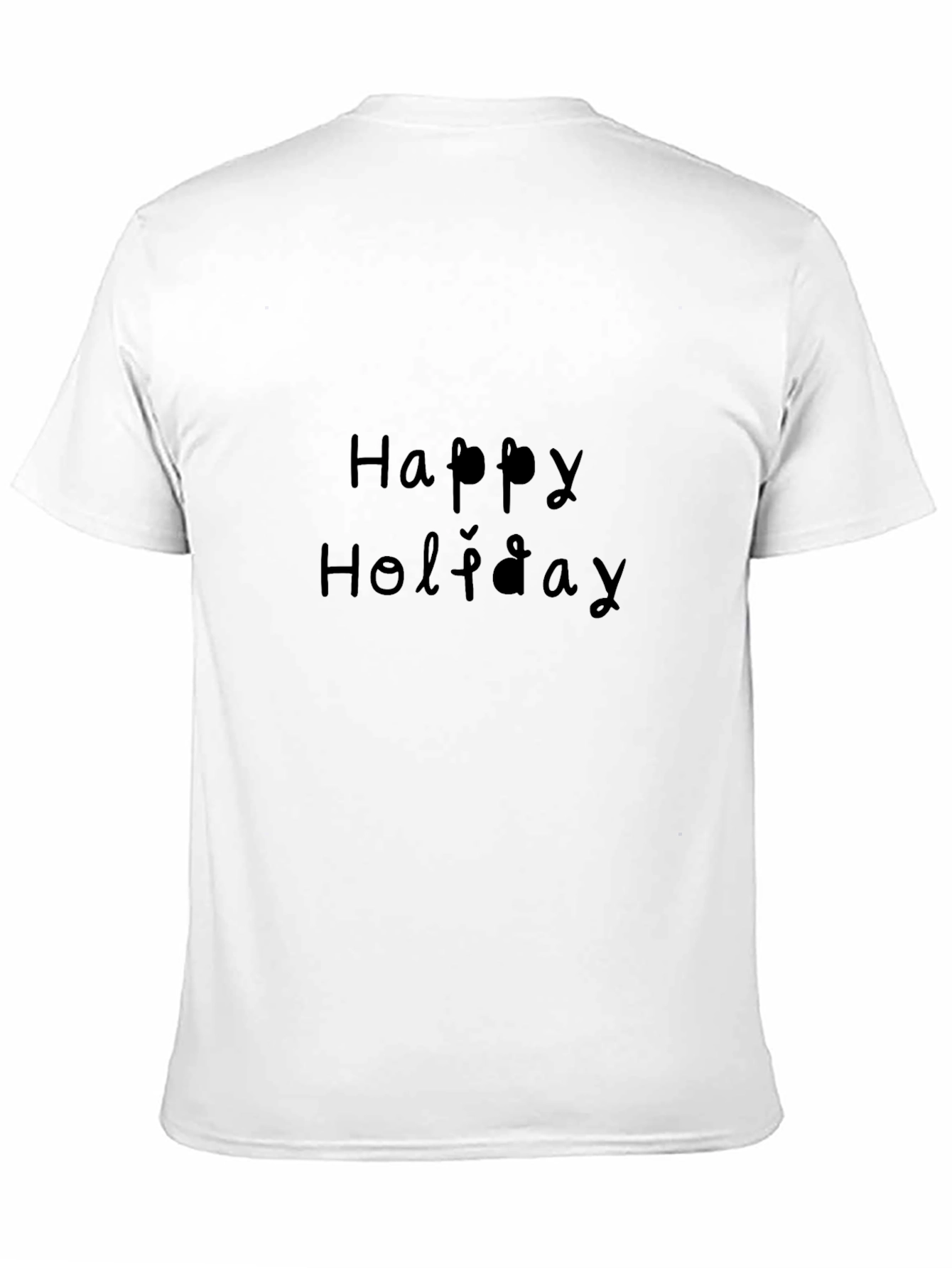Happy Holiday Black T-Shirt