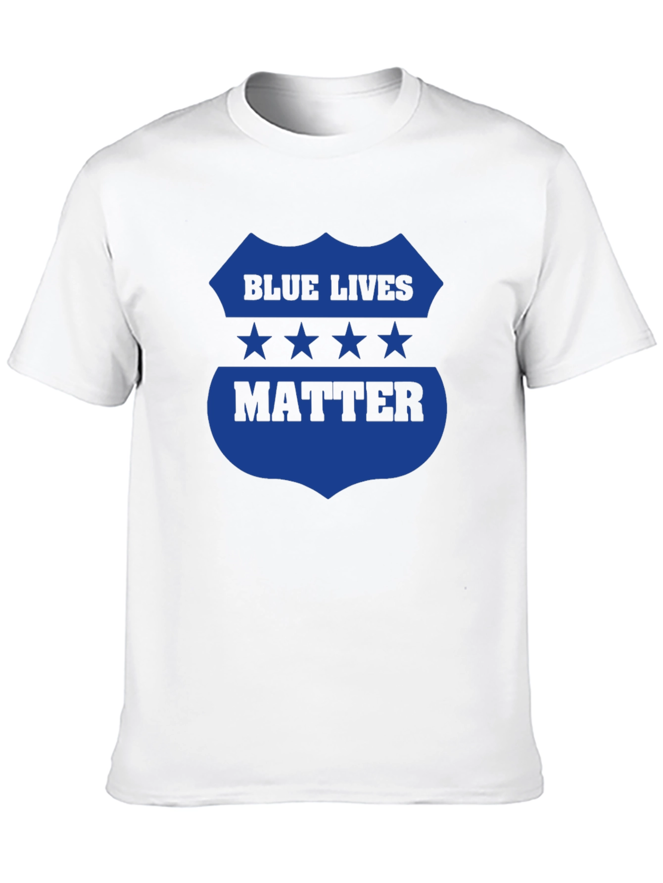 Blue Lives Matter Graphic Tee - Black