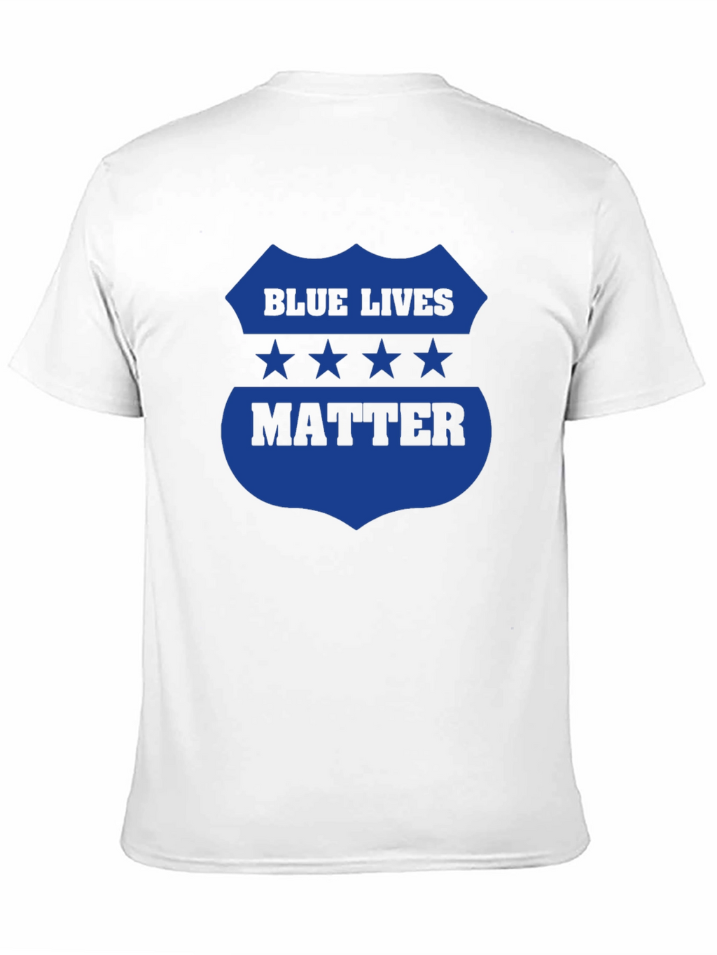 Blue Lives Matter Graphic Tee - Black
