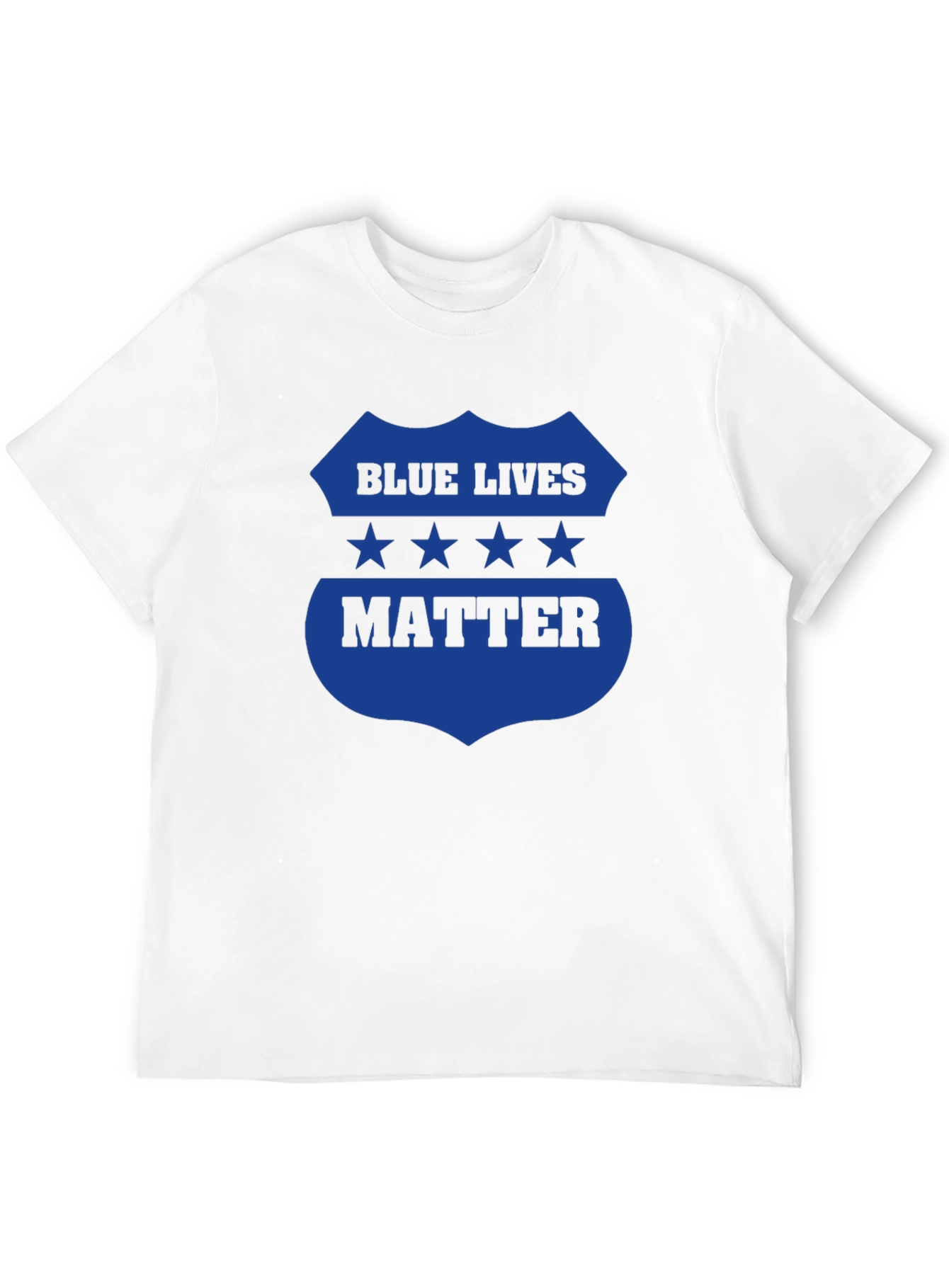 Blue Lives Matter Graphic Tee - Black