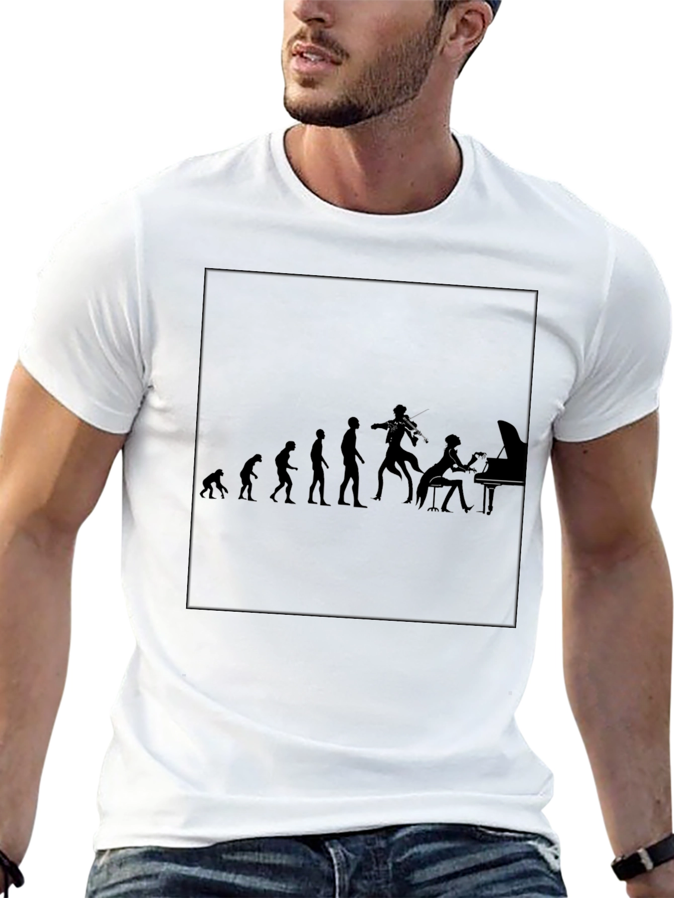 Evolution of Music T-Shirt - Black
