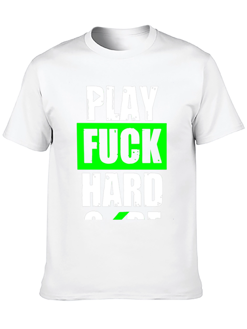 Play Hard Graphic T-Shirt - Black Cotton