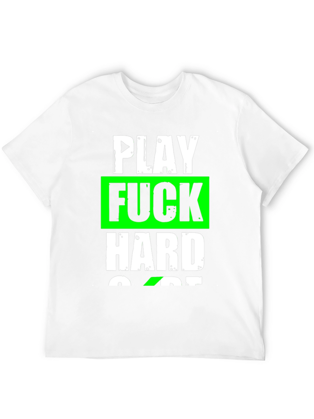 Play Hard Graphic T-Shirt - Black Cotton