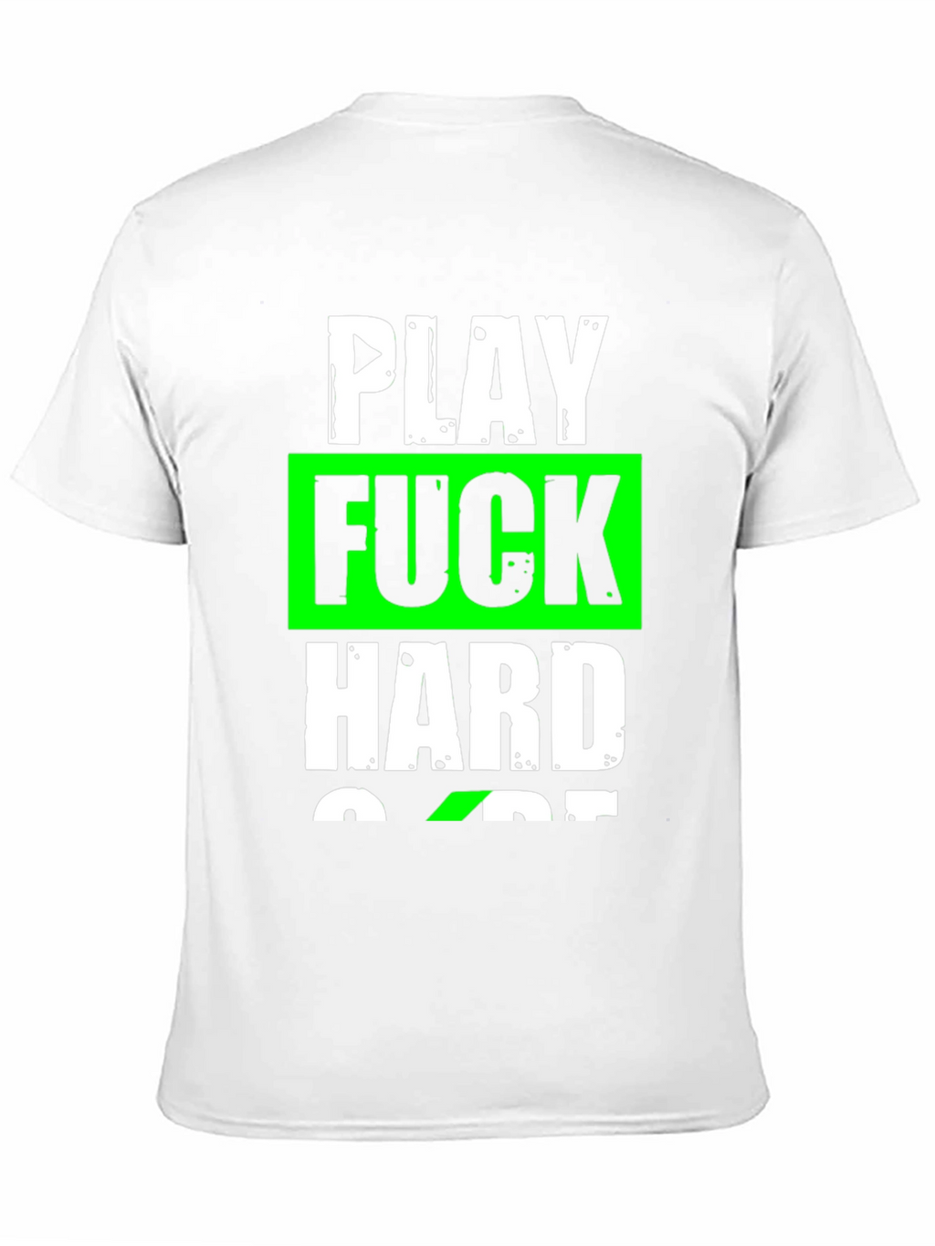 Play Hard Graphic T-Shirt - Black Cotton