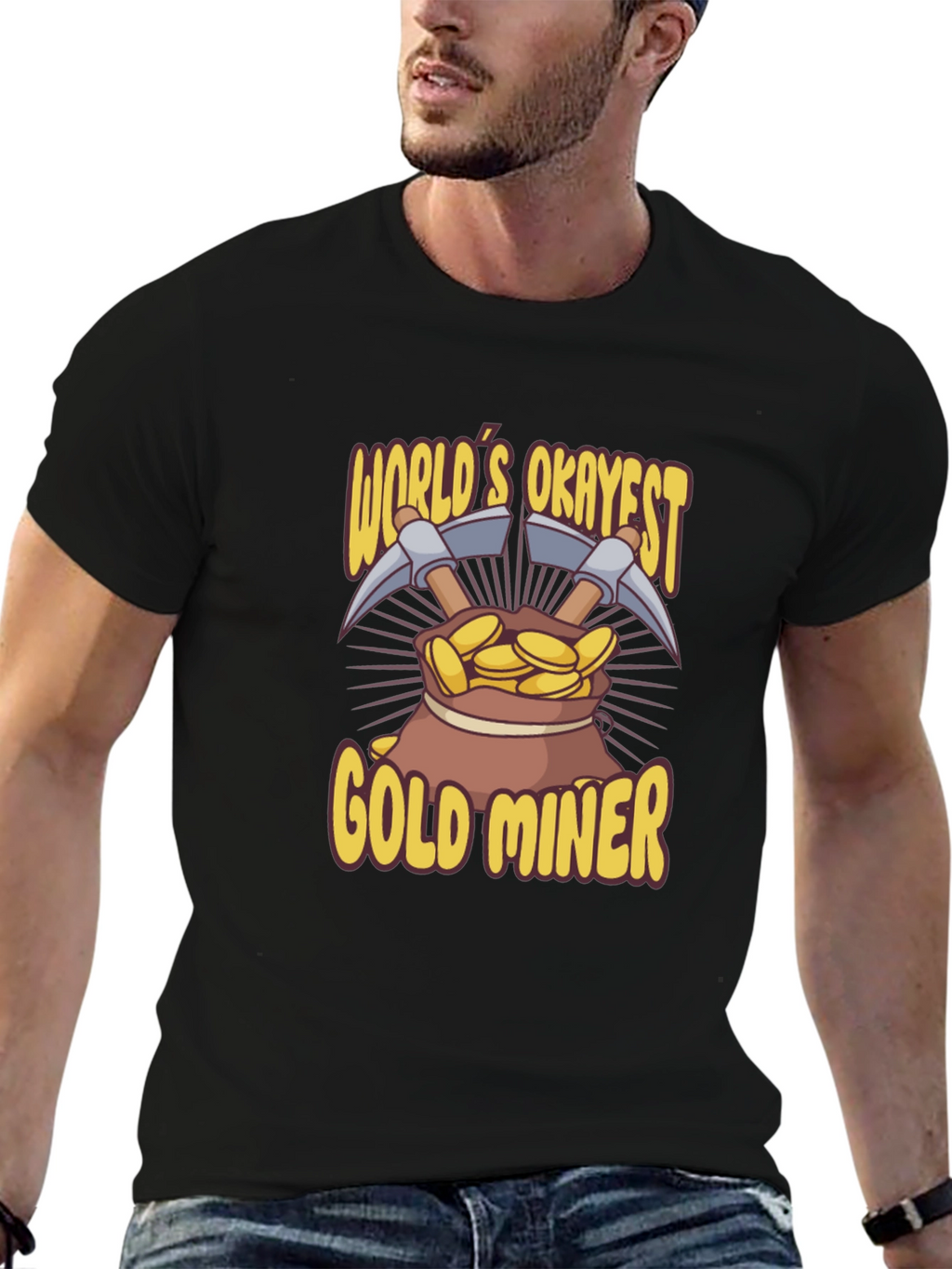 Worlds Okayest Gold Miner T-Shirt