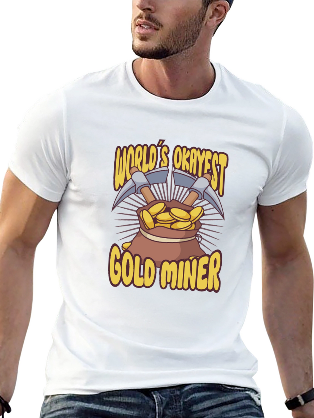 Worlds Okayest Gold Miner T-Shirt