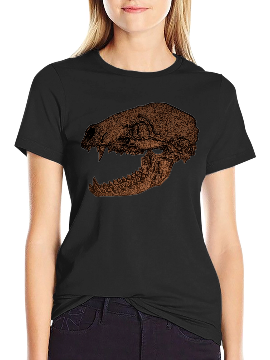 Skull Graphic Print T-Shirt - Unique Design