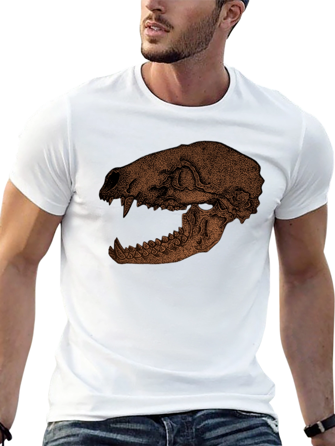 Skull Graphic Print T-Shirt - Unique Design