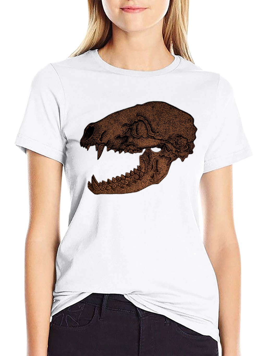 Skull Graphic Print T-Shirt - Unique Design