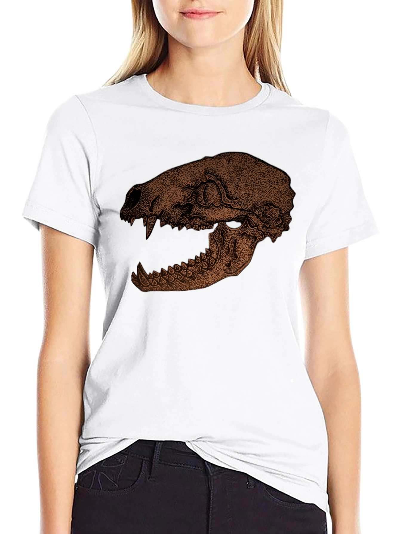 Skull Graphic Print T-Shirt - Unique Design